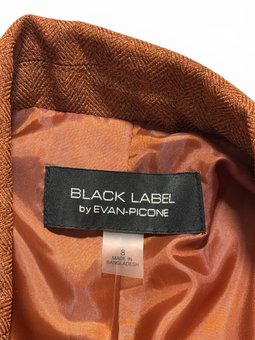 Black Label by Evan-Picone October Ginger Combo Women 8/6 Classic 2pc Suit - Picture 3 of 16